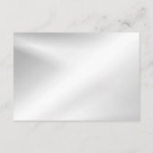 Detail Wedding Silver Shiny Hearts Elegant Informatiekaartje (Achterkant)