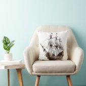 Detailed 3D Rendering of a Pirate Ship Kussen (Stoel)