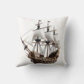 Detailed 3D Rendering of a Pirate Ship Kussen (Achterkant)