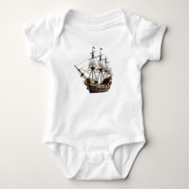 Detailed 3D Rendering of a Pirate Ship Romper