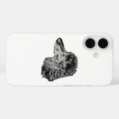 Detailed Dog Portrait Phone Case (Achterkant (horizontaal))