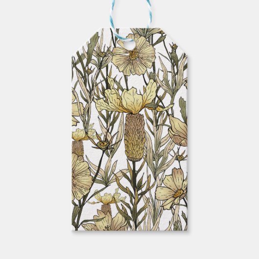 Detailed Floral Pattern Cadeaulabel (Voorkant)