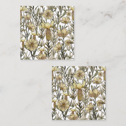 Detailed Floral Pattern Informatiekaartje (Voorkant / Achterkant)