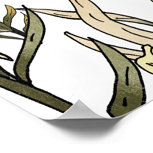 Detailed Floral Pattern Poster (Hoek)