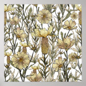 Detailed Floral Pattern Poster (Voorkant)