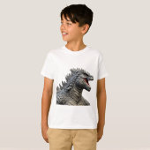 Detailed Head of Roaring Godzilla Monster T-shirt (Voorkant volledig)
