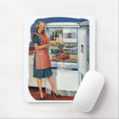  detailhandel, 50s keuken, volledige koelkast muismat (Met muis)