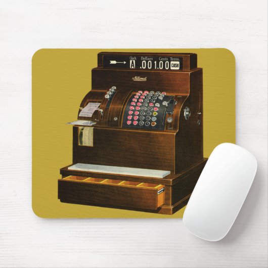 detailhandel, Antiek kasregister Muismat (Met muis)