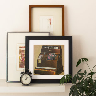  detailhandel, Antiek kasregister Poster