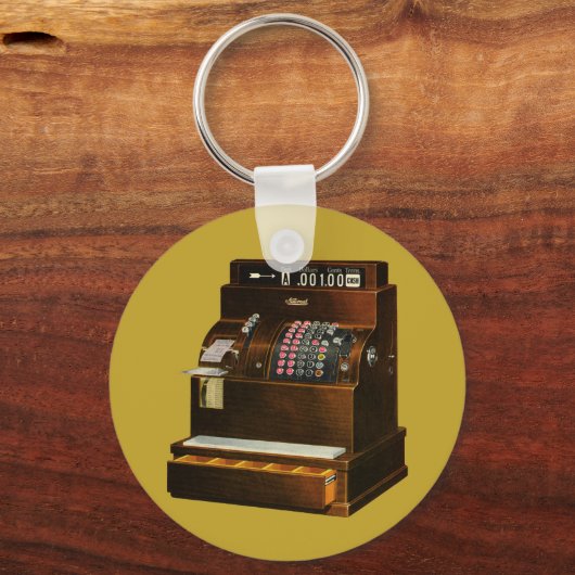 detailhandel, Antiek kasregister Sleutelhanger (Achterkant)