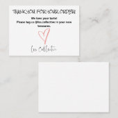 Detailhandel - bedankkaart visitekaartje (Voorkant / Achterkant)