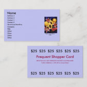 Detailhandel / Frequente winkelkaart Klantenkaartje (Voorkant / Achterkant)