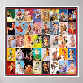 detailhandel in meisjes opknappen Collage 2 Poster