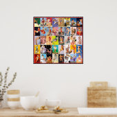 detailhandel in meisjes opknappen Collage 2 Poster (Keuken)