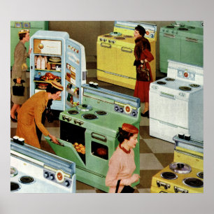  detailhandel, Showroom-winkel voor apparaten Poster