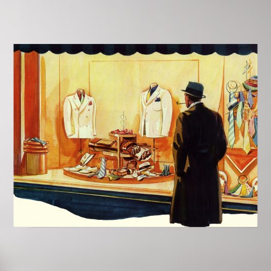  detailhandel, winkelen voor Mannen Poster (Voorkant)