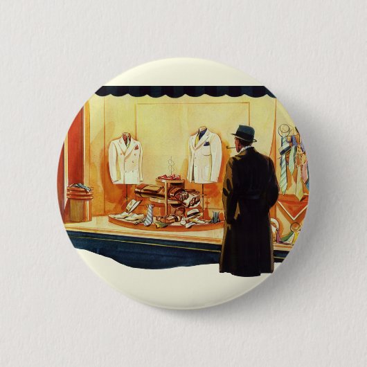 detailhandel, winkelen voor Mannen Ronde Button 5,7 Cm (Voorkant)