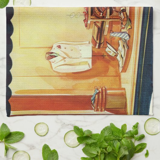 detailhandel, winkelen voor Mannen Theedoek (Gevouwen)