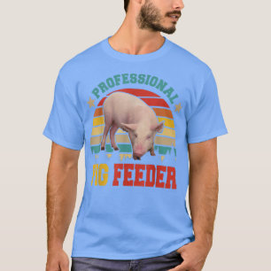 detailhandelaar die beroepsmatig varkensvoer prod t-shirt