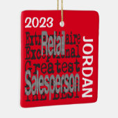 Detailhandelaar Extraordinaire CUSTOM Keramisch Ornament (Rechts)