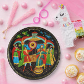 detailhandelaar Russische feiale fantasy kleurig Papieren Bordje (Feest)