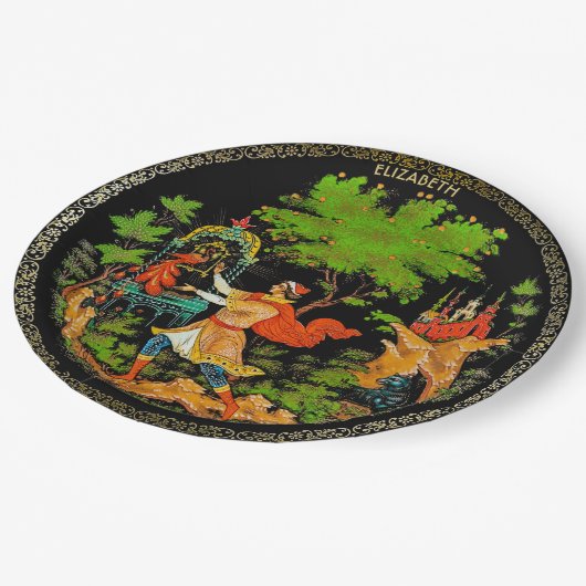  detailhandelaar Russische feiale fantasy kleurig Papieren Bordje (Gekanteld)