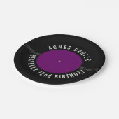  detailhandelszaak Vinyl Record — gepersonaliseerd Papieren Bordje (Gekanteld)