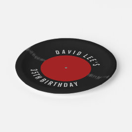  detailhandelszaak Vinyl Record — gepersonaliseerd Papieren Bordje
