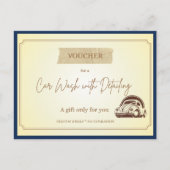 'Detailing' Grappige Cadeaubon Briefkaart (Voorkant)