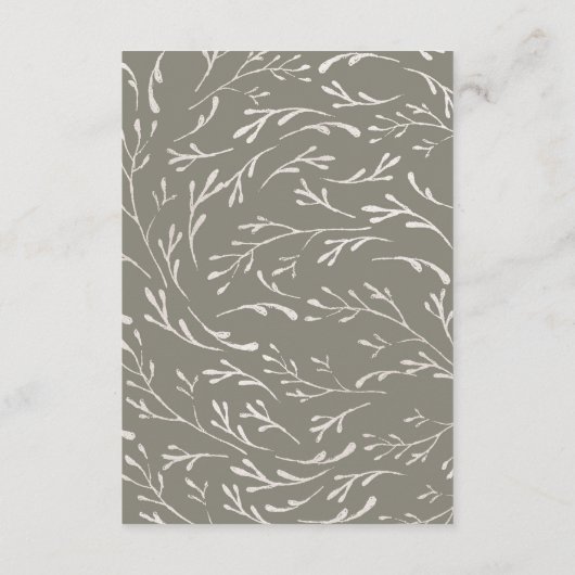 DETAILKAART | Elegant Roos Beauty Wedding Informatiekaartje (Achterkant)