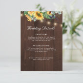 detailkaart voor de rustige zonnebloempitten informatiekaartje (Staand voorkant)