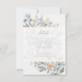 Detailkaart voor tuinbloei Inclusief RSVP-kaart RSVP Kaartje (Voorkant)