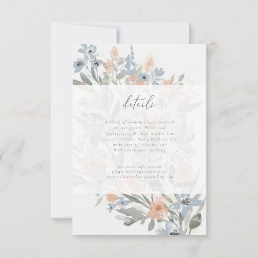 Detailkaart voor tuinbloei RSVP (Voorkant)