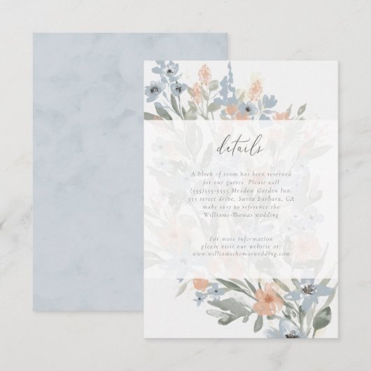 Detailkaart voor tuinbloei RSVP (Voorkant / Achterkant)