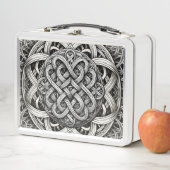 Detaillierte Schwarz-Weißer keltischer Knoten 0001 (In situ)