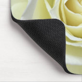Detailopname van witte roos muismat (Hoek)