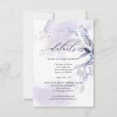 Details 3 Foliage van Waterverf met bruisende peul Kaart (Voorkant)