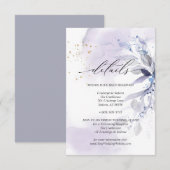 Details 3 Foliage van Waterverf met bruisende peul Kaart (Voorkant / Achterkant)