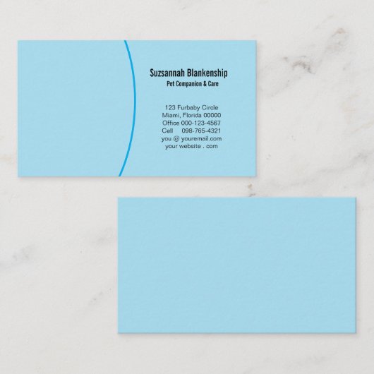 Details & aangepaste foto aan de voorkant visitekaartje (Voorkant / Achterkant)