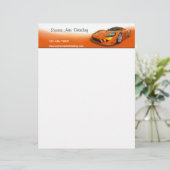 Details auto gepersonaliseerd briefhoofd (Staand voorkant)