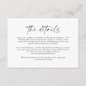 Details Behuizing Kaart | Moderne bruiloft briefpa (Voorkant)