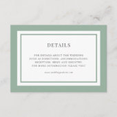 Details bewerkbare rand kleurhuwelijk informatiekaartje (Voorkant)