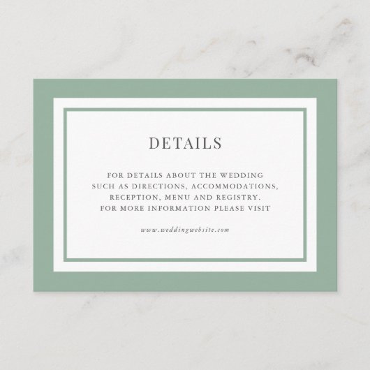 Details bewerkbare rand kleurhuwelijk informatiekaartje (Voorkant)