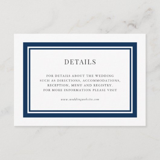 Details bewerkbare rand kleurhuwelijk informatiekaartje (Voorkant)