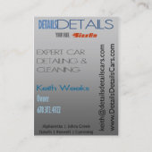 Details Biz-kaart Visitekaartje (Achterkant)