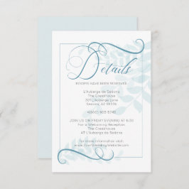 DETAILS | Blauwgroen blauwe accenten Bleke blauwe Kaart