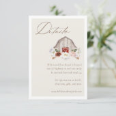 Details Bloemen Boerderij Schuur Western Land Brui Informatiekaartje (Staand voorkant)