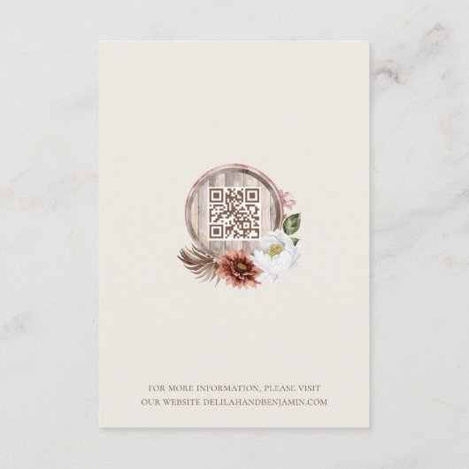 Details Bloemen Boerderij Schuur Western Land Brui Informatiekaartje (Achterkant)