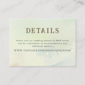 Details bruiloft - Klein Informatiekaartje (Voorkant)