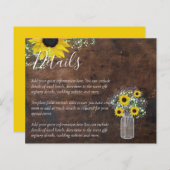 Details BUDGET Rustige Sunflower Wedding Enclosure (Voorkant / Achterkant)